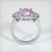 2.14 Ct. Purplish Pink Sapphire Ring, 18K White Gold 2